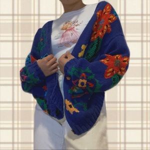 grandma button up vintage sweater